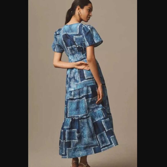 NWOT M By Anthropologie The Somerset maxi dress in Denim Light - Picture 2 of 12